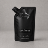 Sultry Scents Main Squeeze Foaming Hand Soap with Lemon, Coriander, and Cedar, inspired by Replica Under the lemon tree in sleek black 8oz refill pouch