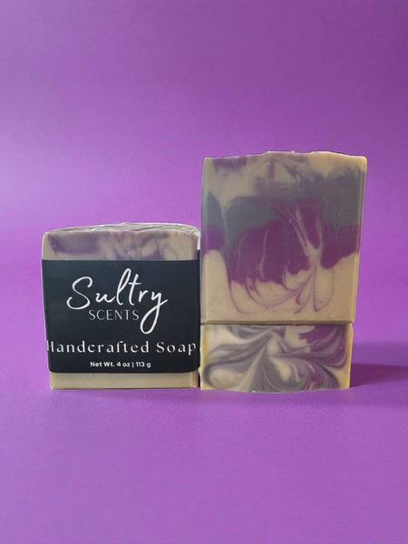 Soft Touch Goat Milk and Silk Soap Bar with Unique Swirls by Sultry Scents