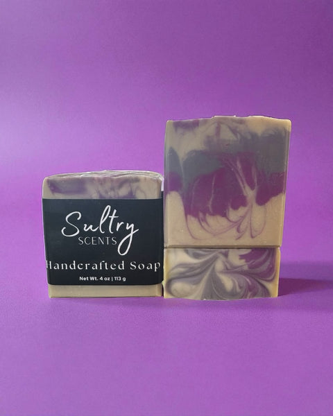 Soft Touch Goat Milk and Silk Soap Bar with Unique Swirls by Sultry Scents
