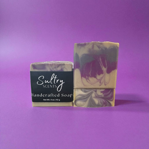 Soft Touch Goat Milk and Silk Soap Bar with Unique Swirls by Sultry Scents
