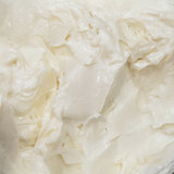 Creamy texture of Sultry Scents soothing cream for sensitive skin in a close-up view