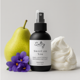 Sultry Scents Sweet Pear body spray inspired by Ellis Brooklyn Sweet with fresh pear, violets and marshmallow fluff