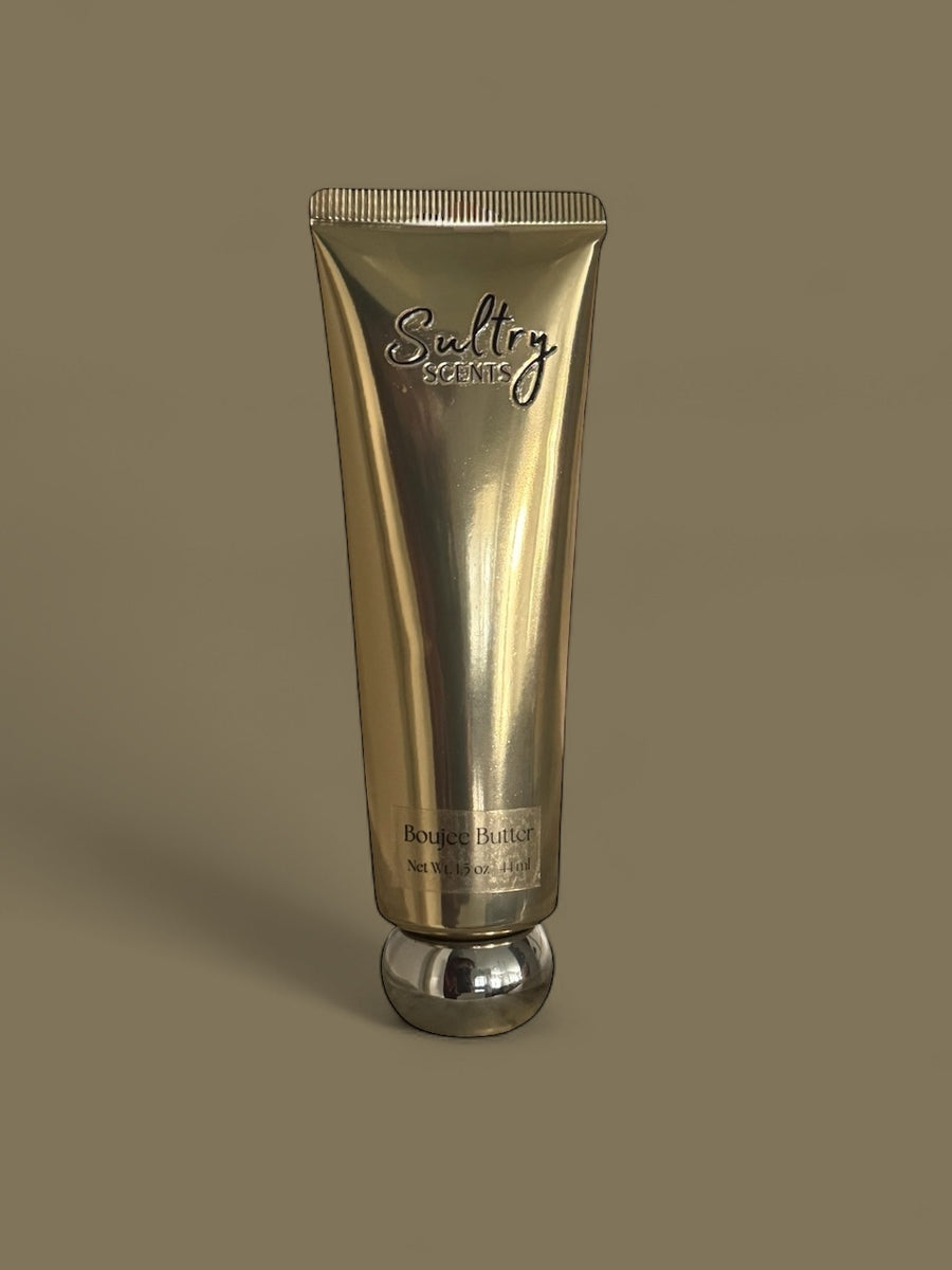 Sultry Scents ultra hydrating unscented body Cream in gold tube with silver cap