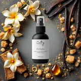 Sultry Scents Delulu body spray featuring notes of vanilla, tonka, and amber for a luxurious scent experience