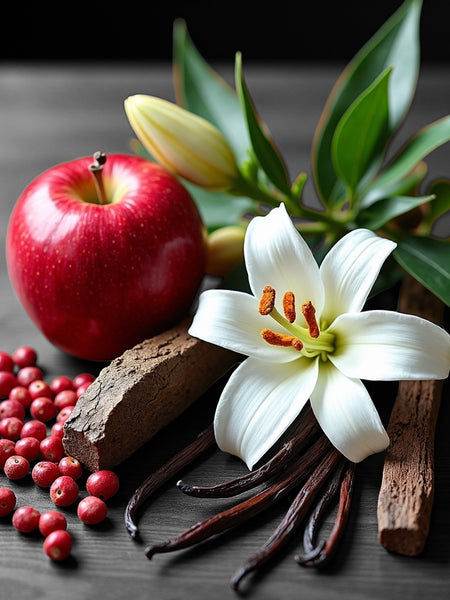 Sultry Scents Vanilla Skin inspired body spray image with vanilla beans white lily apple and warm wood notes