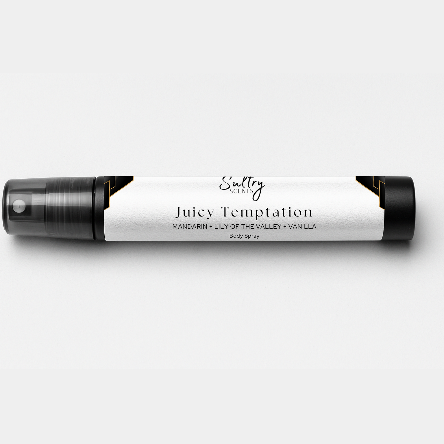 Sultry Scents Juicy Temptation Body Spray with Mandarin, Lily of the Valley, and Vanilla, inspired by Viva La Juicy