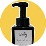 Sultry Scents Serendipity Citrus Greenery Volcano inspired foaming hand soap in black pump bottle