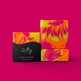 Vibrant Sultry Scents Westin hotel inspired soap bar with colorful swirls for a luxurious bathing experience