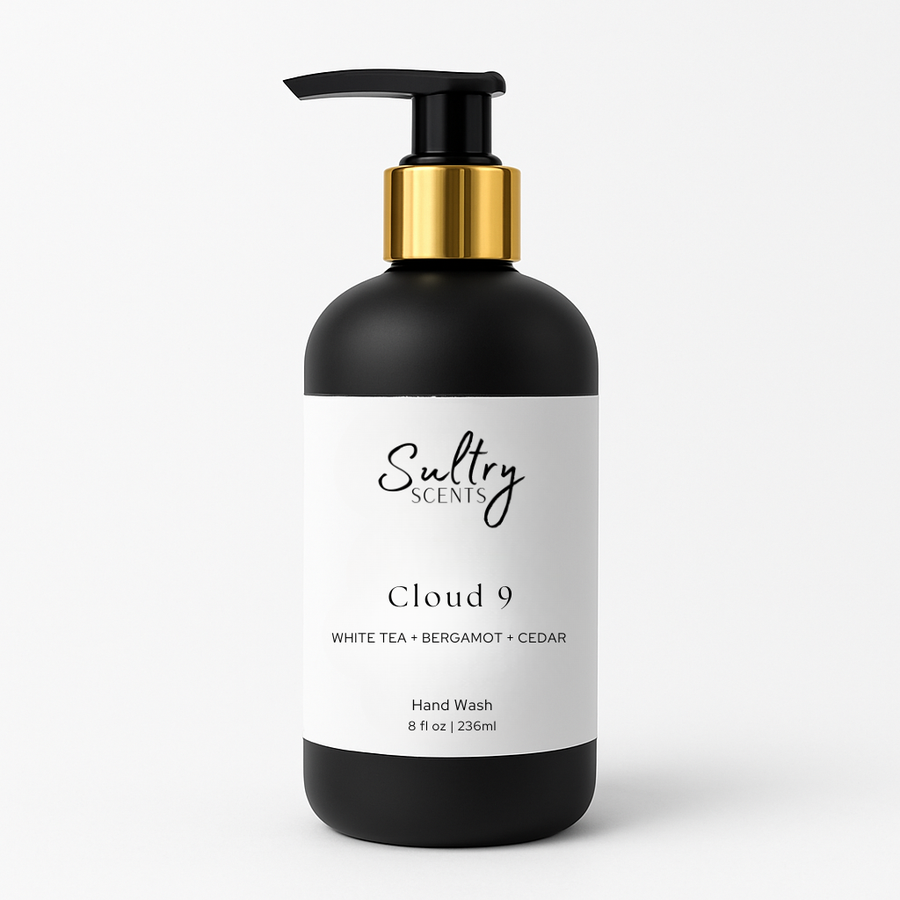 Sultry Scents Cloud 9 Hand Wash in Black Bottle inspired by Westin Hotel inspired soap