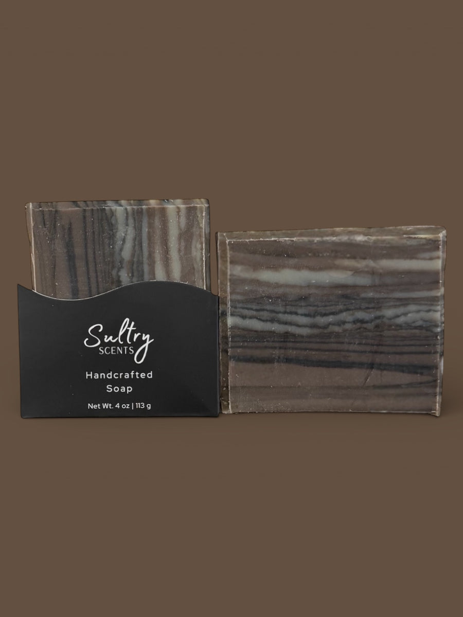 Sultry Scents wood fragrance soap that looks like wood with luxurious swirls for natural appeal