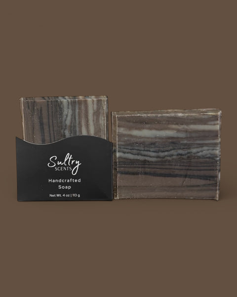 Sultry Scents wood fragrance soap that looks like wood with luxurious swirls for natural appeal
