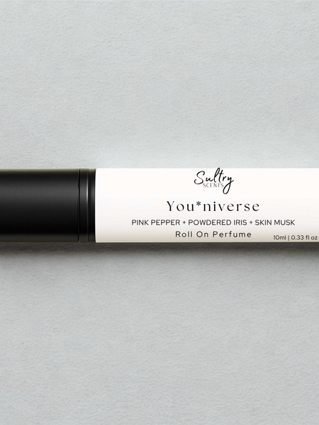 Sultry Scents You*niverse Roll On Perfume inspired by Glossier You with notes of pink pepper and skin musk