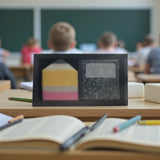 Teacher Gift Soap Set displayed on a classroom desk with students in the background