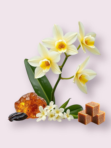 Vanilla 28 dupe body spray fragrance notes with vanilla flowers, amber, and brown sugar cubes by Sultry Scents