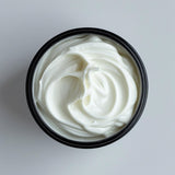 Sultry Scents Vanilla Body Cream dupe of Vanilla Skin in a black jar with whipped texture